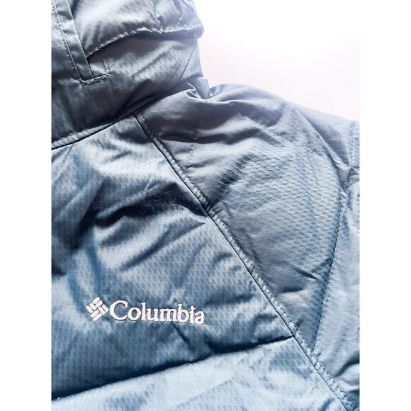 Women's Columbia Lay D Down Quilted Jacket Blue Green Size Medium - Picture 4 of 7